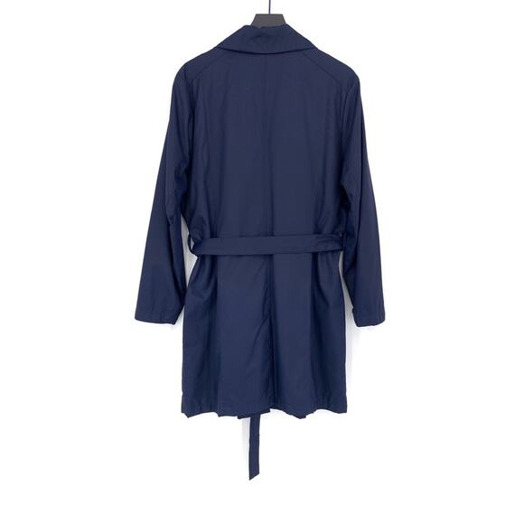 EDDIE BAUER Casual Trench Coat Navy Blue XL - Picture 10 of 12